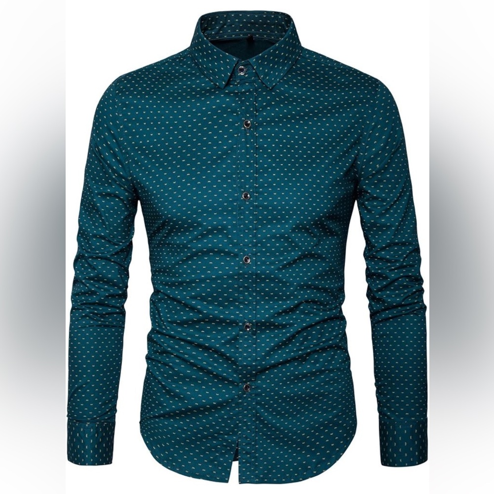 Muse Fath Men’s Size XXL Long Sleeve Teal button down shirt